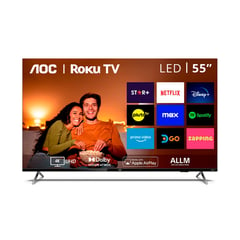 AOC - Smart TV 55 UHD 4K 55U6125 ROKU